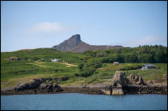  The Isle of Eigg. An Sgùrr is the highest hill on the island.