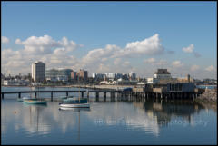 St Kilda Pier is a popular recreational destination providing panoramic views of the Melbourne skyline and Port Phillip Bay.