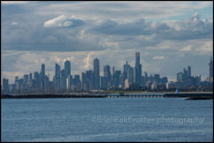 View of Melbourne from Brighton Beach 