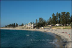 Perth's iconic Cottesloe Beach, with its backdrop of Norfolk Pines and terraced lawns is one of Perth’s most popular spots for swimming, snorkelling and surfing. 