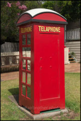 An old telephone booth in Central Tilba