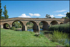 Richmond Bridge spans the Coal River in the Town of Richmond, Tasmania. It was built using convict labour and is the oldest bridge in Australia.