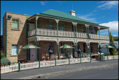 The Richmond Arms Hotel, built c1888, is a fine sandstone building in the historic town of Richmond.