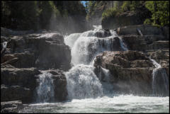 The Lower Myra Falls in Strathcona Provincial Park on Vancouver Island.