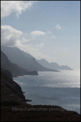 View of the West coast near the town of Agaete