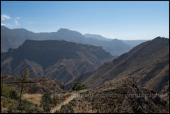 View of the Barranco del Silo near Acusa. 