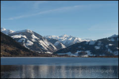 View of Lake Zell from the town of Zell am See, Austria.