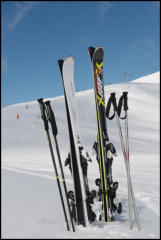 Near the summit of the Schmittenhöhe mountain at the Zell am See ski resort, Austria.