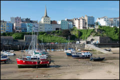 The harbour at Tenby, Wales.