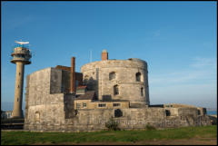 Calshot Castle and Coastguard Tower, Hampshire.