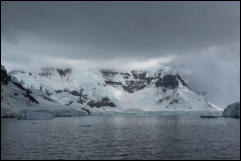 View of Anvers Island from the Neumayer Channel in the Antarctic Peninsula, Antarctica