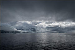 View of Anvers Island from the Gerlache Strait in the Antarctic Peninsula, Antarctica