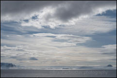 View across the Gerlache Strait to Brabant Island in the Antarctic Peninsula, Antarctica.