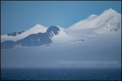 View of the Antarctic Peninsula from the Bransfield Strait, Antarctica.