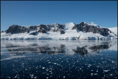 Wilhelmina Bay on the west coast of Graham Land on the Antarctic Peninsula, Antarctica.