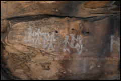 The Ngamadjidj (Cave of Ghosts) Shelter is an Aboriginal Rock Art site in the Grampians National Park (Gariwerd), Victoria, Australia